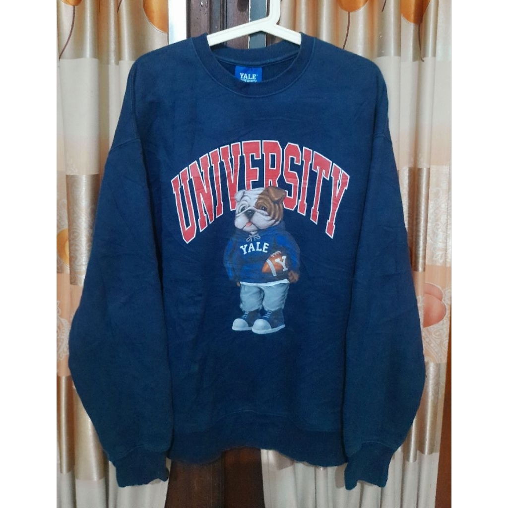 Crewneck CN Big Logo Center brand YALE Navy