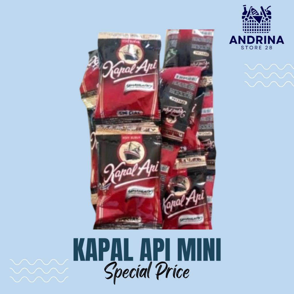 

Kapal Api Mini Kopi Bubuk Sachet 5gr | Kopi Hitam Ekonomis Praktis Harian