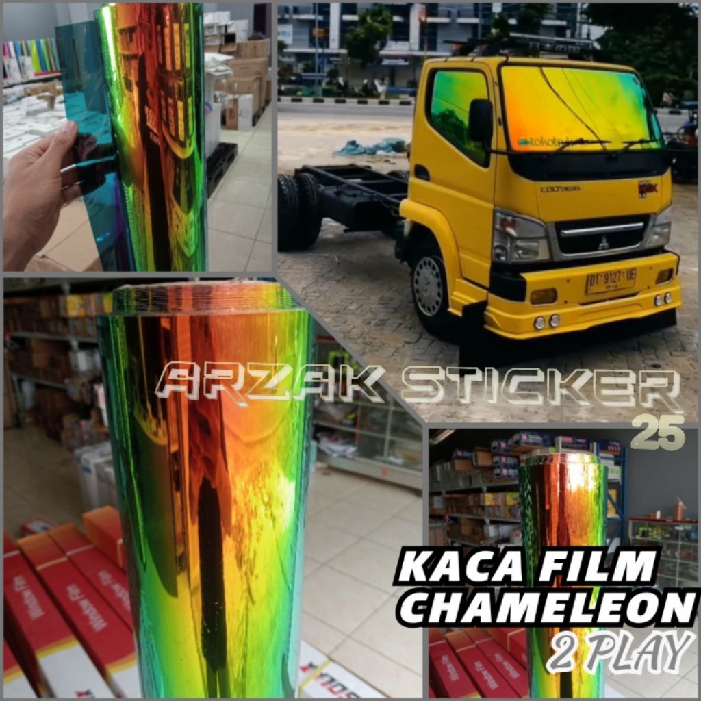 Stiker Kaca Film Pelangi Sticker Kaca Mobil Chameleon 2 play