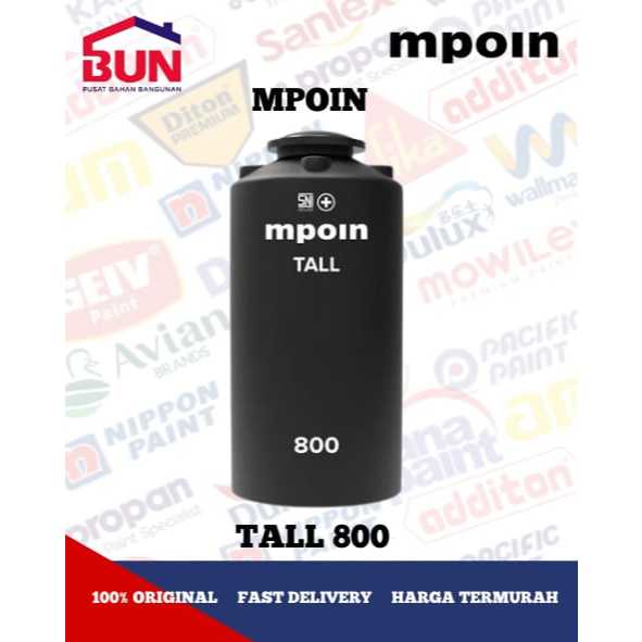 MPOIN Tangki Tandon Toren Air Tall 800 Anti Bakteri Anti Lumut