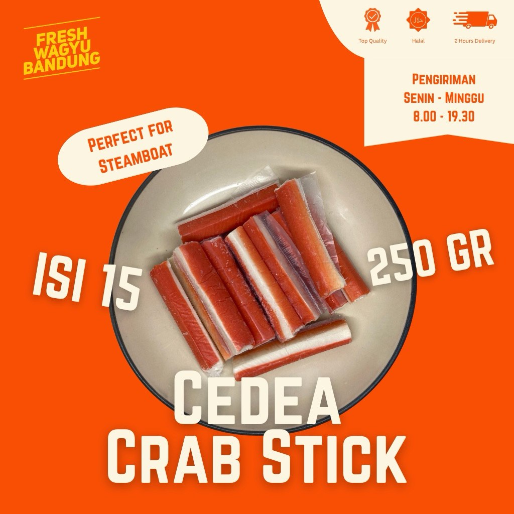 

CRAB STICK PREMIUM Stik Kepiting Suki Steamboat Shabu Cedea 250g