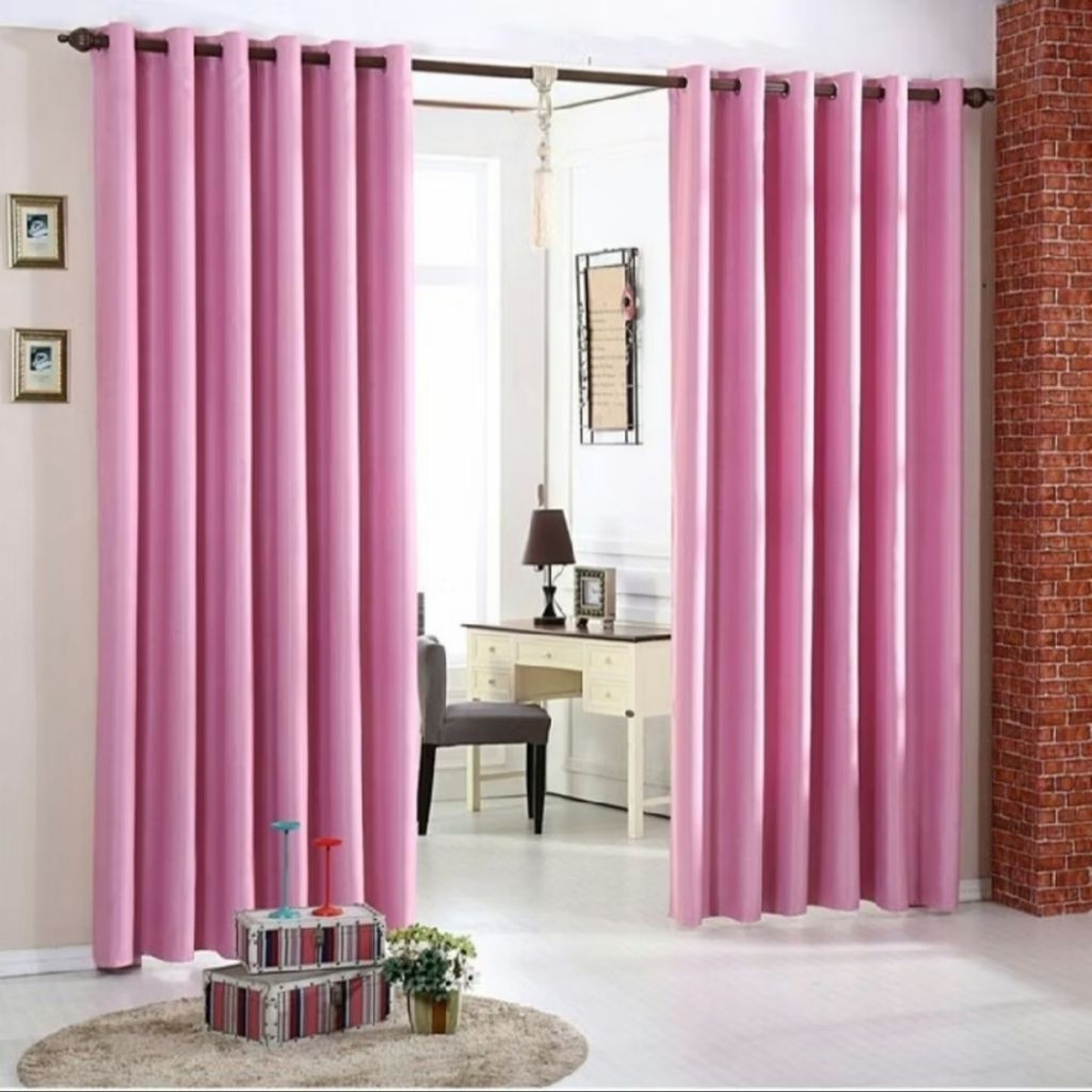 Gorden Jendela Minimalis Gorden Blackout Polos Gorden Polos Tebal