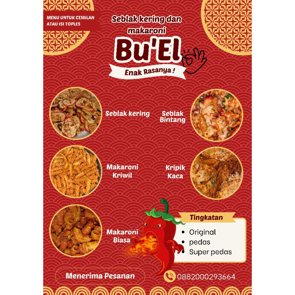 

seblak kering bintang bu'el murah gurih dan enak