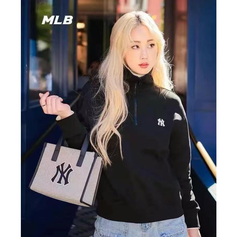 MLB Tote bag with NY monogram full print, a fashionable single - shoulder, cross - body and hand - h