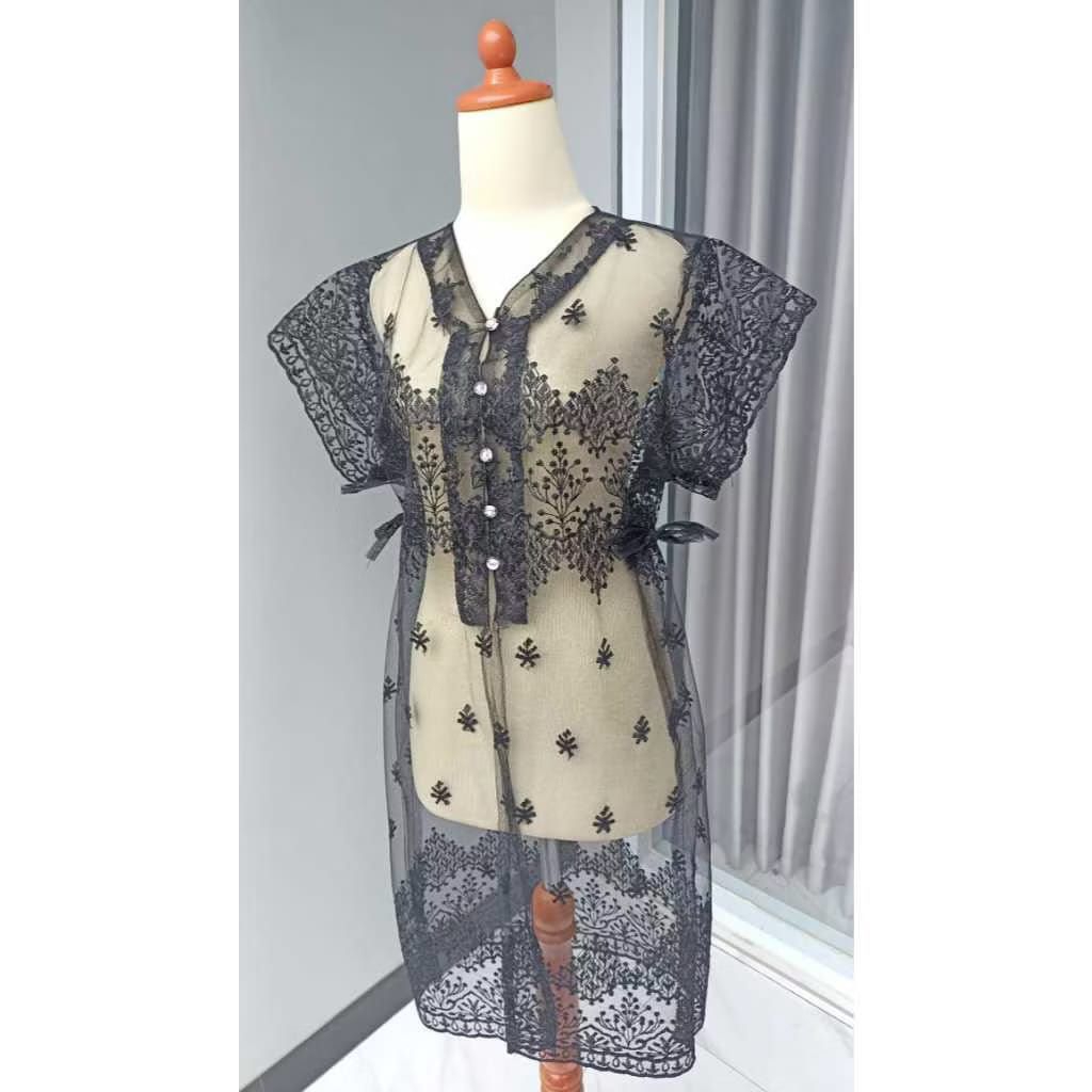 Outer Kebaya Brokat/Outer Tunik Brokat Mesya/Atasan Wanita
