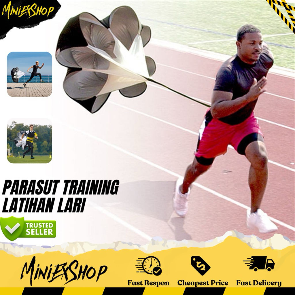 Parasut Latihan Lari Training Resistance | Parachute Training | Running | Alat Lari Atlet Pelari | A