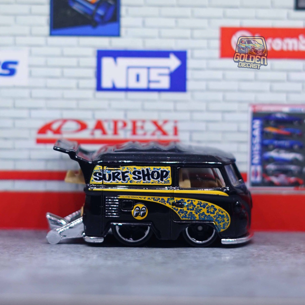 HOT WHEELS VOLKSWAGEN KOOL KOMBI SURF SHOP BLACK - LOOSE (GOOD CONDITION)