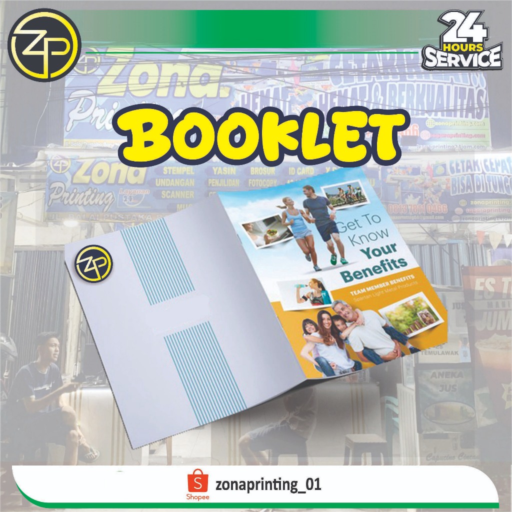 

Cetak Booklet A5 Premium/ Print buku isi HVS/ staples tengah A5