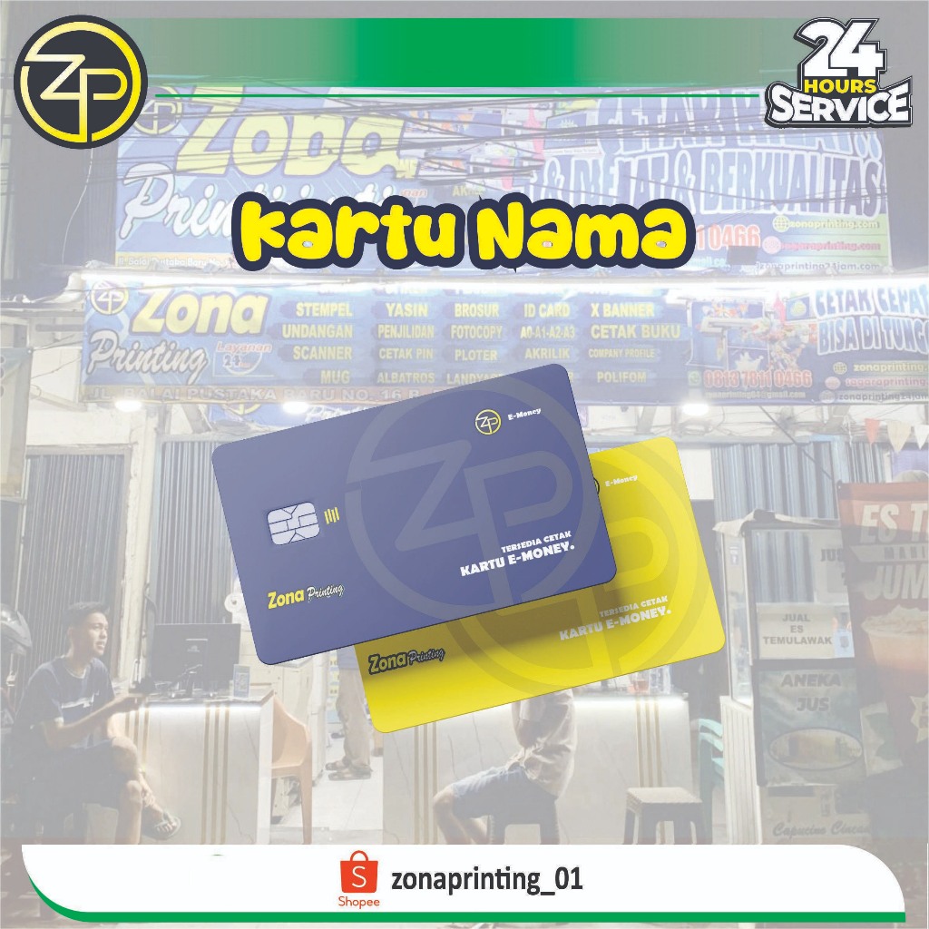 

CETAK KARTU NAMA 1 SISI / 2 SISI / Art Carton 260gsm, Laminating Glossy/Doff