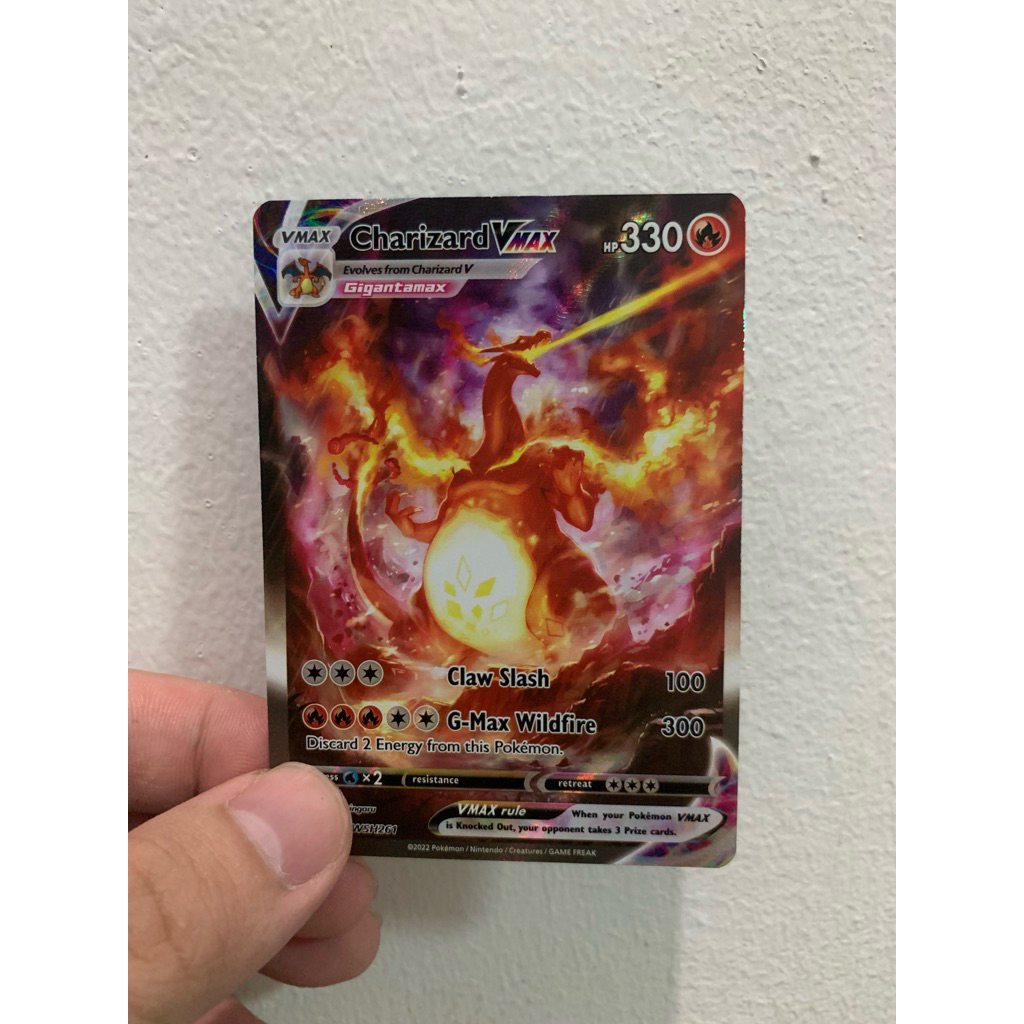 Charizard vmax inggris swsh 261 - Kartu/ TCG card original pokemon