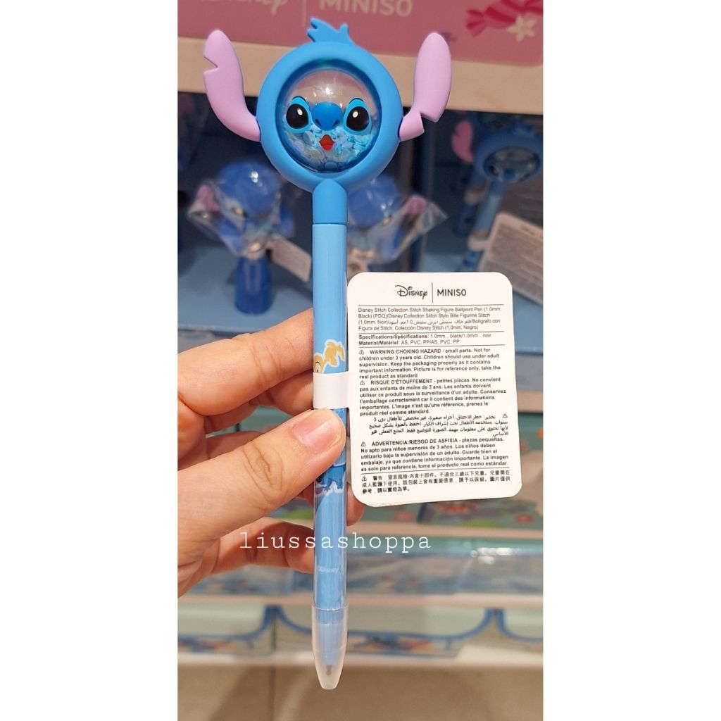 

Pen Miniso - Disney Stitch Collection Stitch Shaking Figure Ballpoint Pen (1.0mm Black)