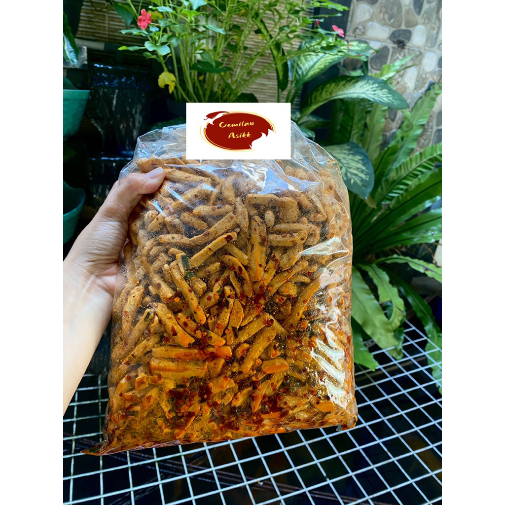 

1 KG Basreng Daun Jeruk / Basreng Pedas Daun Jeruk Isi 1 Kg