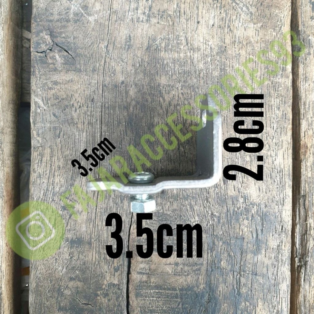 Bracket Rel Gantung Pintu Geser/Pangkon Besi