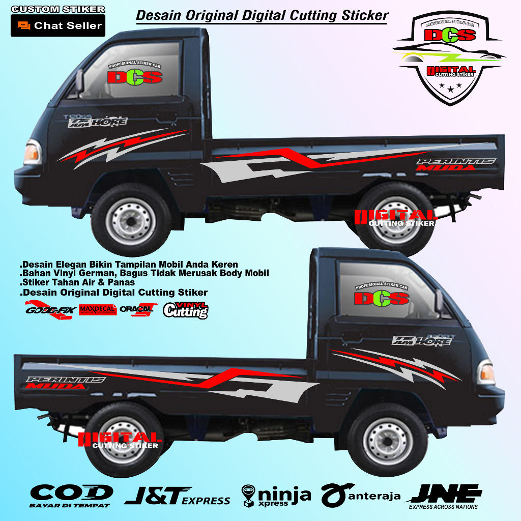 Stiker Cutting Mobil Pickup Futura Stiker Futura Suzuki Variasi Mobil Pickup Carry Futura