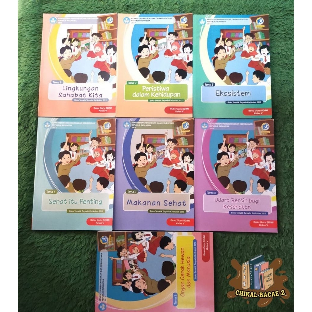 ORIGINAL BUKU GURU TEMATIK TERPADU KELAS 5 SD/MI TEMA 1 2 3 4 5 7 8 LINGKUNGAN SAHABAT KITA PARIWISA