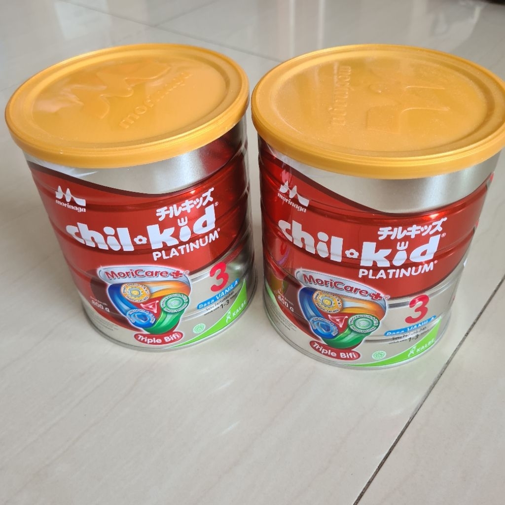 Morinaga Chilkid Platinum Vanila 800gr (BUNDLE 2 KALENG) Exp Jan 2027 Susu Anak 1-3 tahun