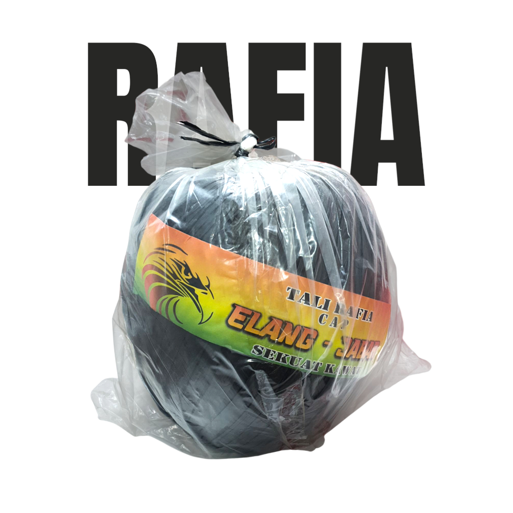 

Tali Plastik / Rafia Hitam ukuran Ekonomis 1KG