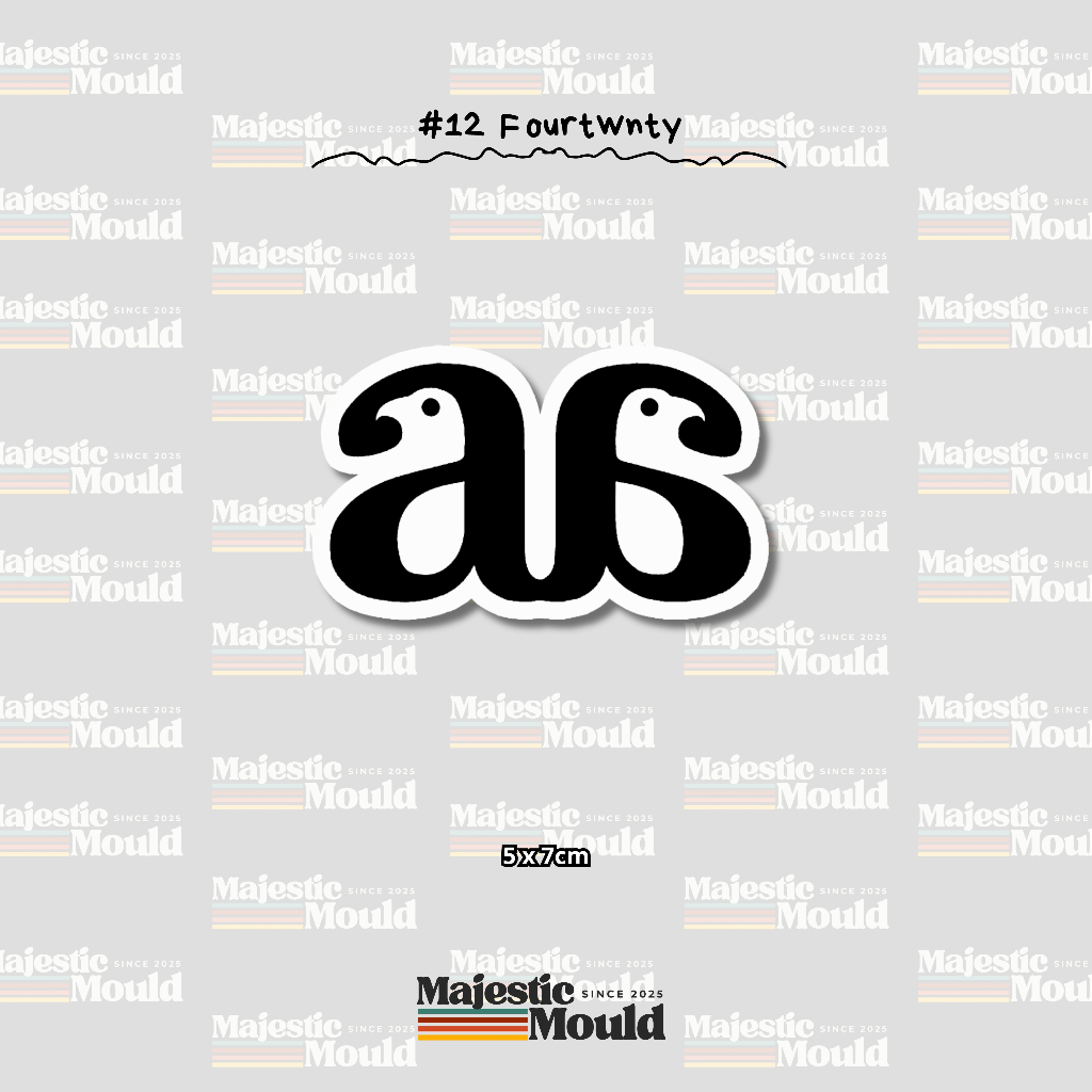 

#12Fourtwnty – Stiker Band Vinyl Glossy | Tahan Air & Luntur (Laptop/Helm/Tumbler/dan media lainnya)
