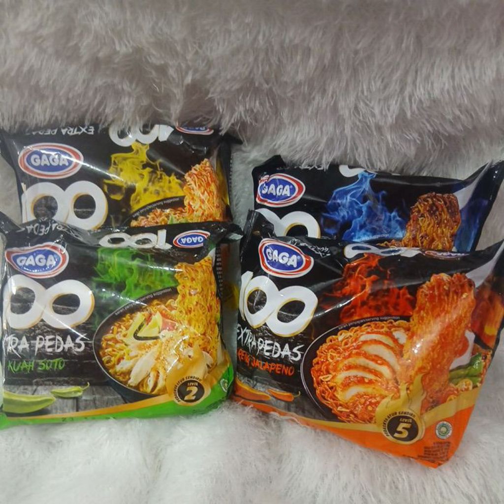 

MIE GAGA EXTRA PEDAS VARIAN RASA