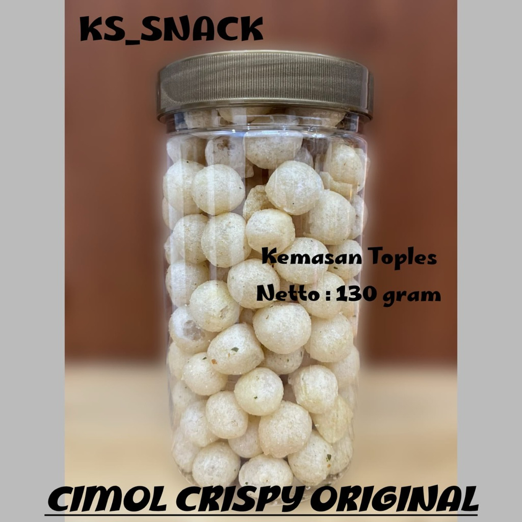 

KS_SNACK CIMOL CRISPY ORIGINAL ASIN GURIH NAGIH CEMILAN ENAK MAKANAN RINGAN KEMASAN TOPLES 1000ml