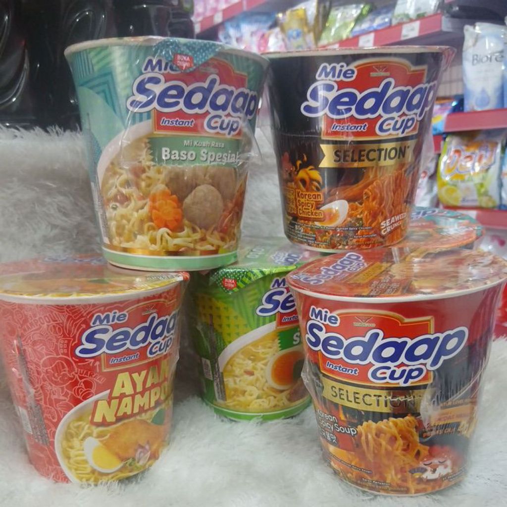 

MIE SEDAP INSTAN CUP VARIAN RASA