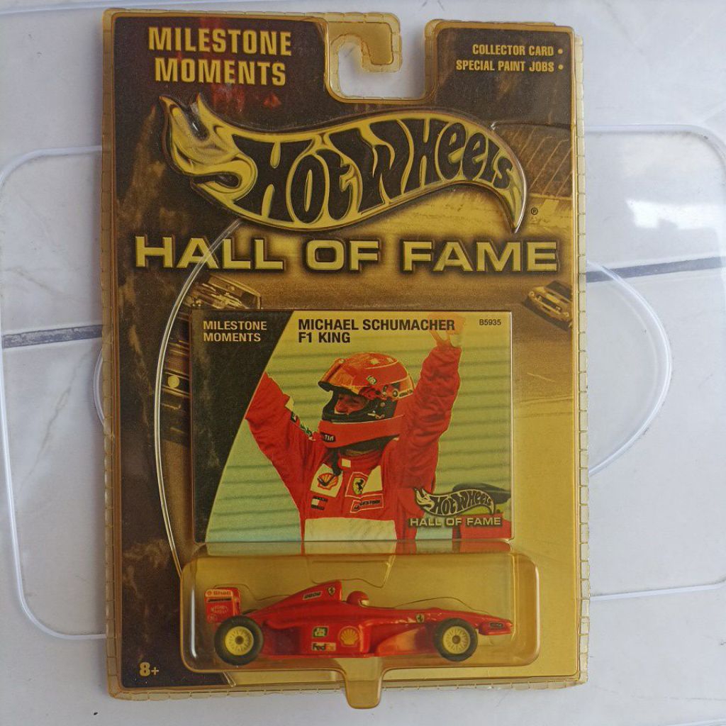 Hot Wheels Hall of Fame Ferrari Michael Schumacher - Card Menguning