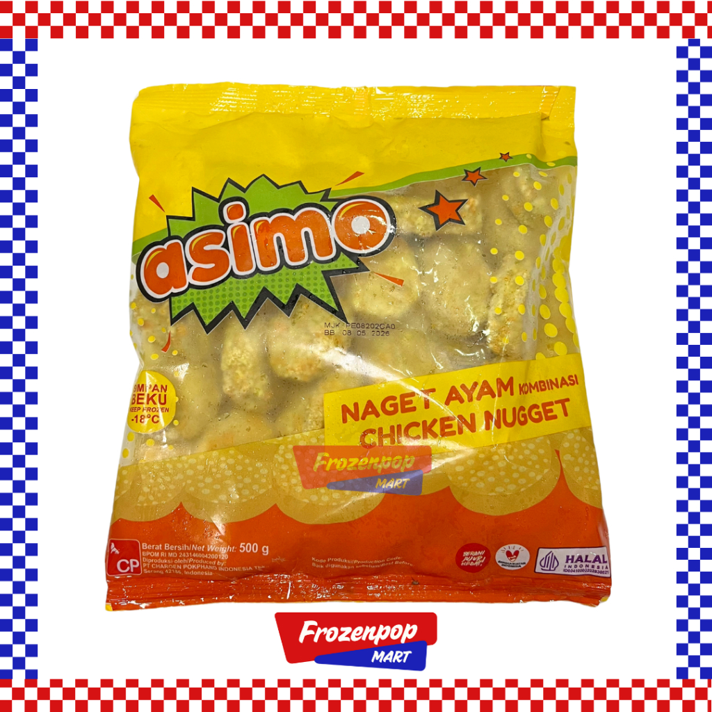 

Asimo Naget Ayam Kombinasi 500gr Chicken Nugget [INSTANT MALANG]