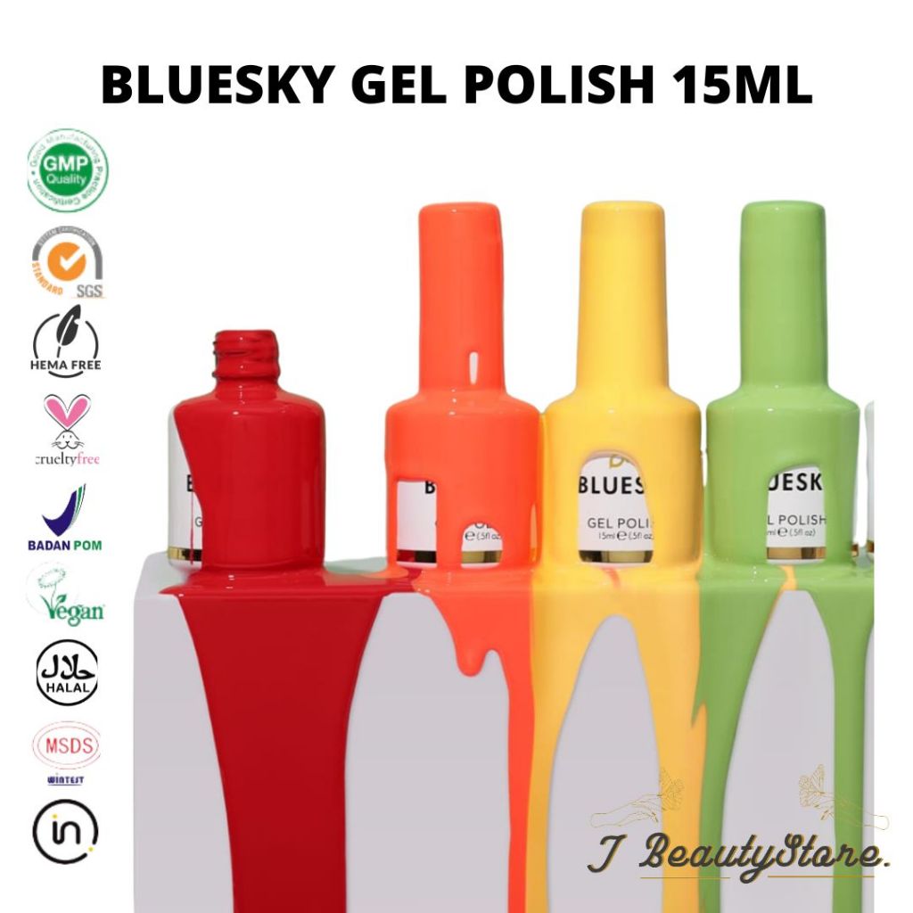 BLUESKY GEL POLISH HALAL / KUTEK GEL / GELPOLISH / KUTEK HALAL / NAIL ART