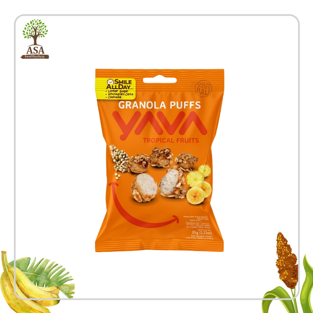 

YAVA Granola Puffs Tropical Fruits 35gr