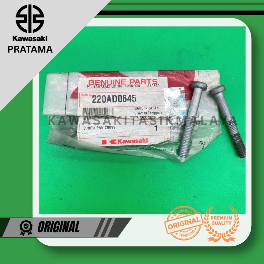 SCREW-PAN-CROS,6X45 Baut 6X45 Original Kawasaki 220AD0645