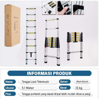 Dalton ML1007L Tangga Telescopic 5,1 meter