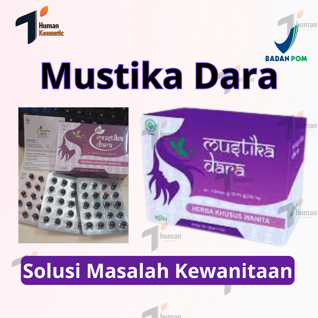 Mustika Dara | Pil Solusi Kewanitaan | BPOM Original