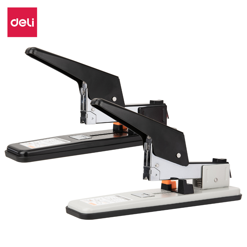 

Deli 0392 Heavy-Duty Manual Stapler Black Metal 50 Sheet Binding Capacity Effortless Office Stapler