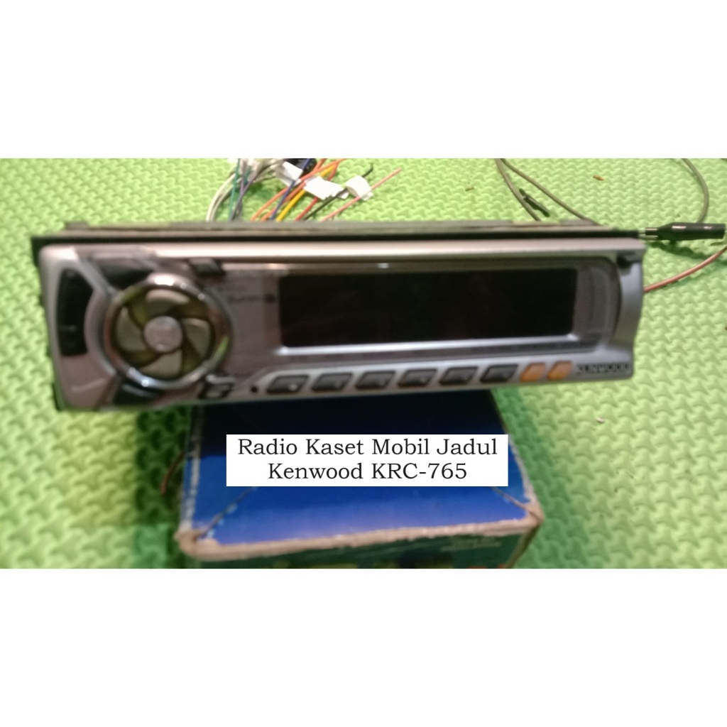 Radio Kaset Mobil Jadul Kenwood KRC-765 Sudah ada Bluetooth | Dengan Soket | Kondisi Bekas Normal.