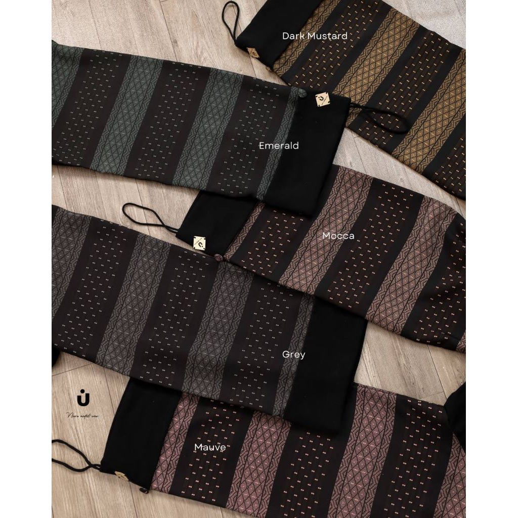 Abaya Arab Polos kombi Lengan Motif ( Nazwa Abaya) Jetblack Nazwa