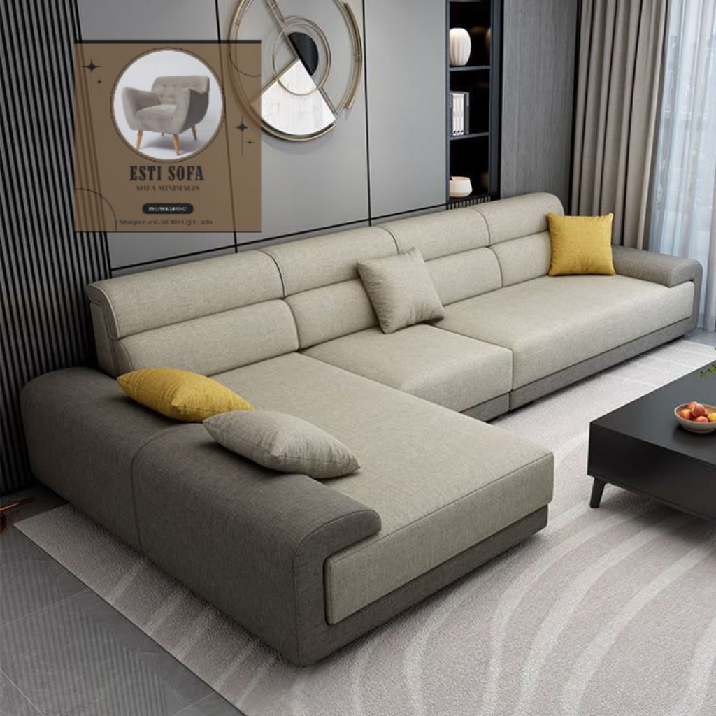 FRE BANTAL Sofa Ruang Tamu Modern Furniture Sofa Kualitas Terbaik Sofa L Shape Sofa Minimalis Terbar