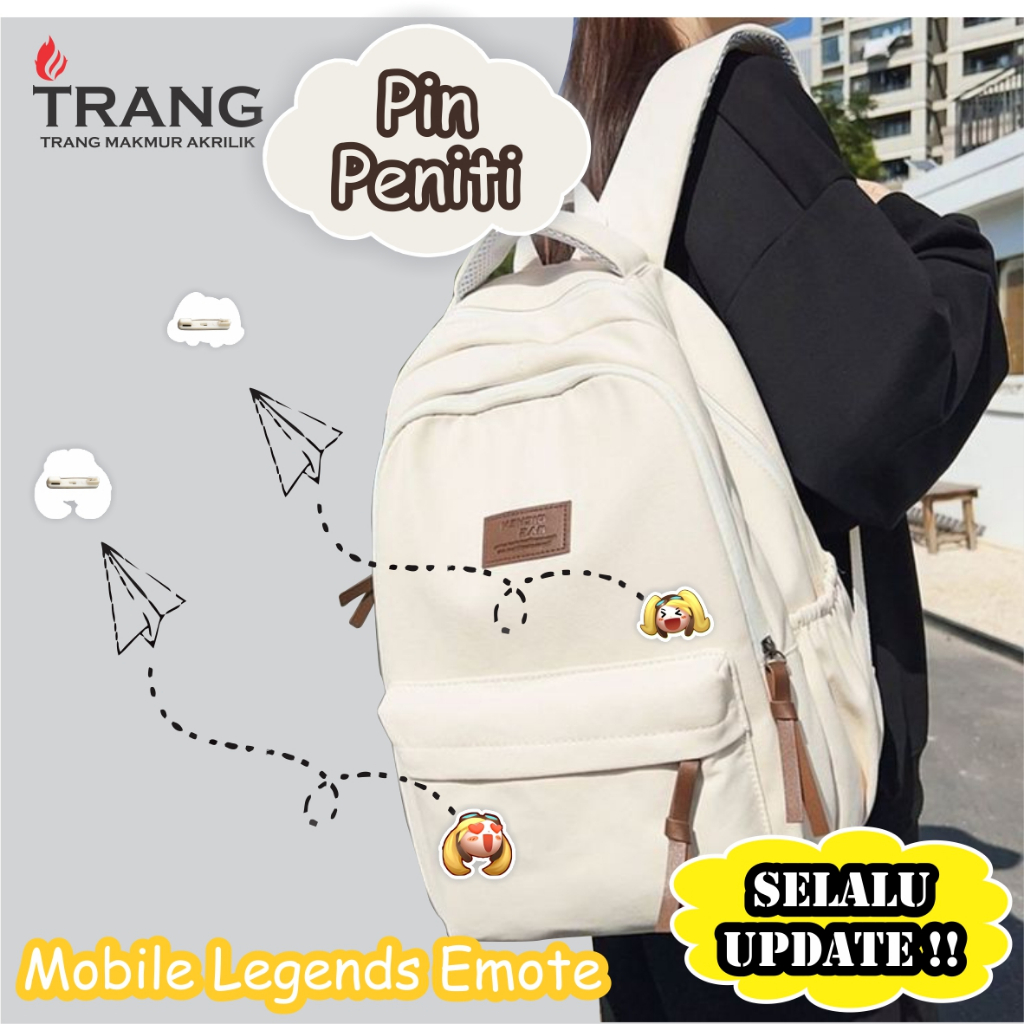 Pin Bross Akrilik Mobile Legends Battle Emote / Pin Acrylic Mobile Legends Battle Emote