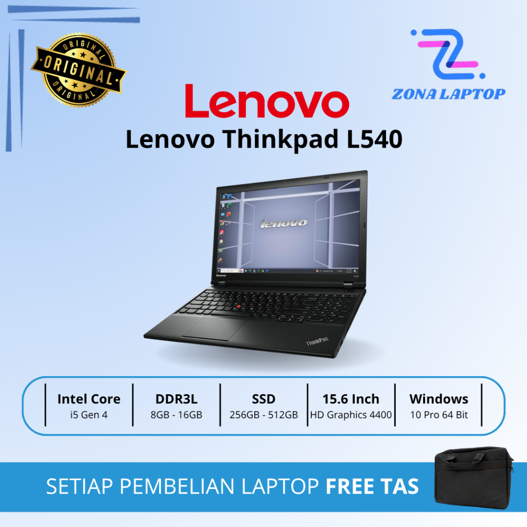 Lenovo Thinkpad L540 / L550 i5 Gen 4 / 5 SECOND | MURAH | BERKUALITAS