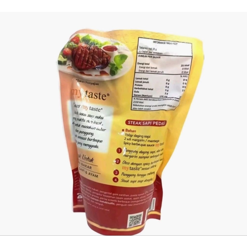 

My Taste Sause Barbeqeu pedas Lev 3 Spicy BBQ sause 500gram