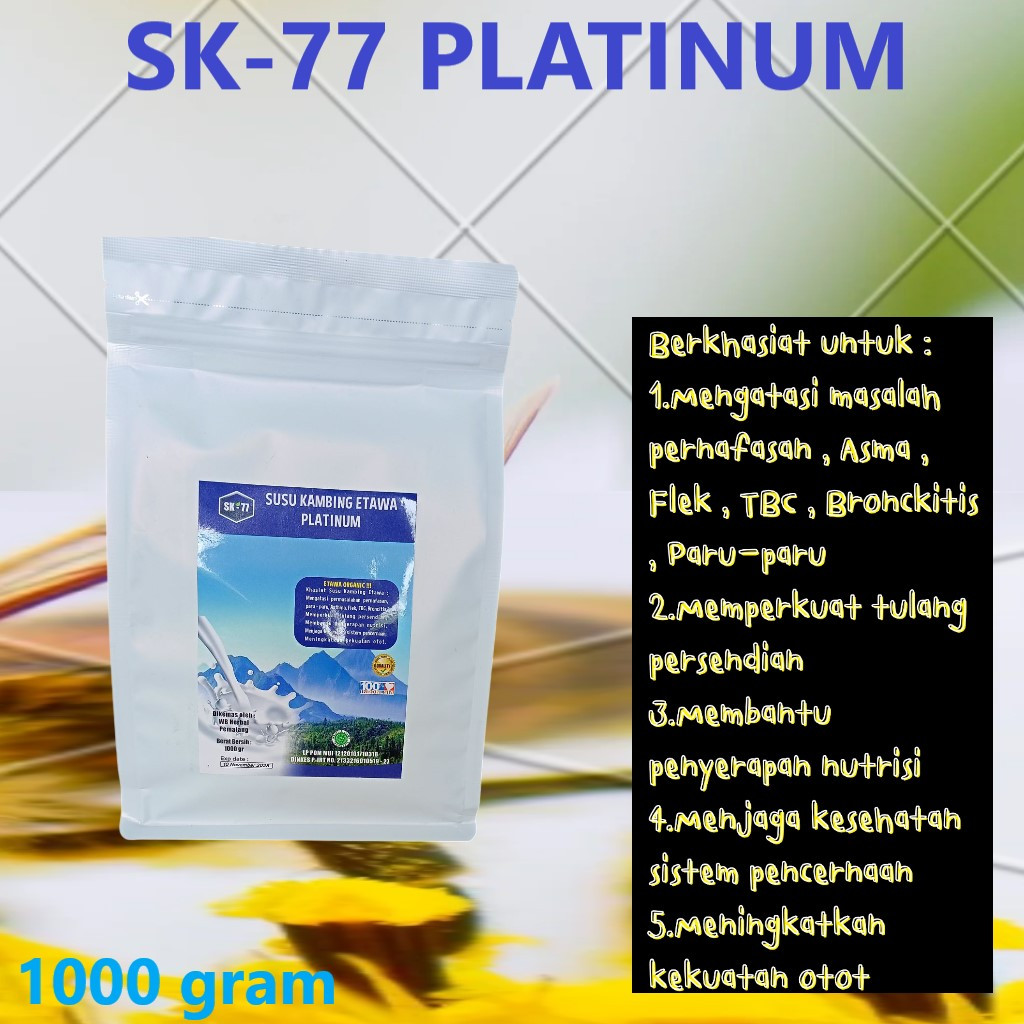 

Susu Kambing Etawa Platinum 1000gr SK-77 Memelihara Tulang dan Gigi