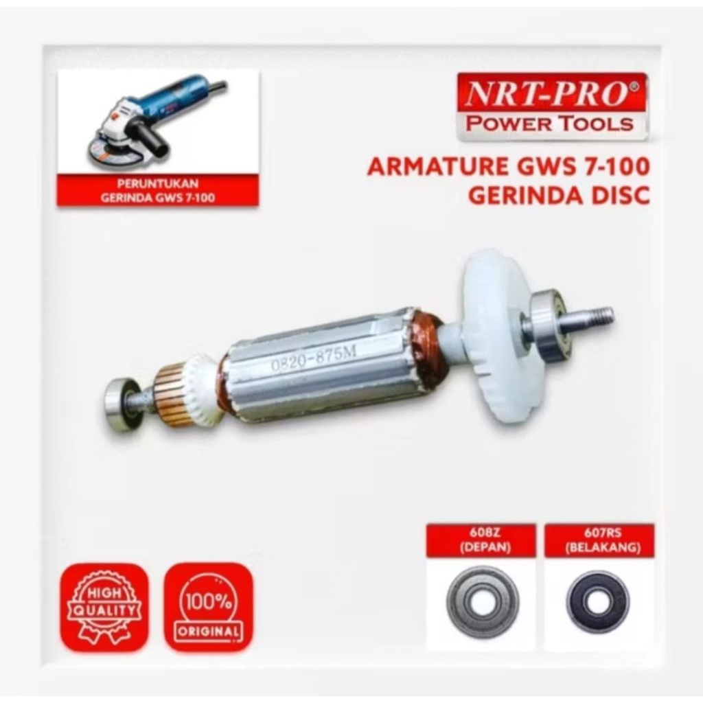 Armature Gerinda Bosch Gws 7-100 NRT / Angker Gerinda Bosch Gws 7-100 NRT-PRO
