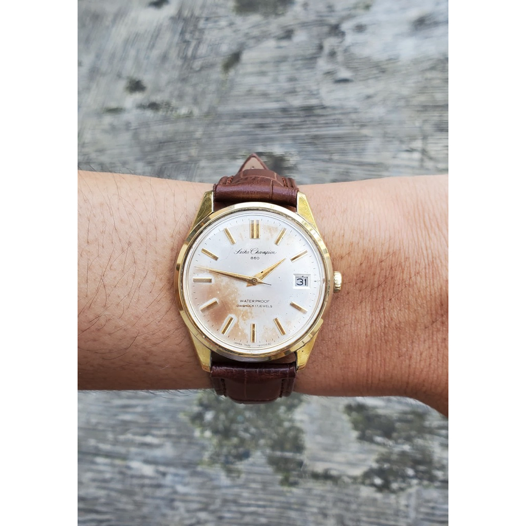 Jam tangan Seiko Champion 860 sea horse series Manual winding Japan Watch Rare Vintage