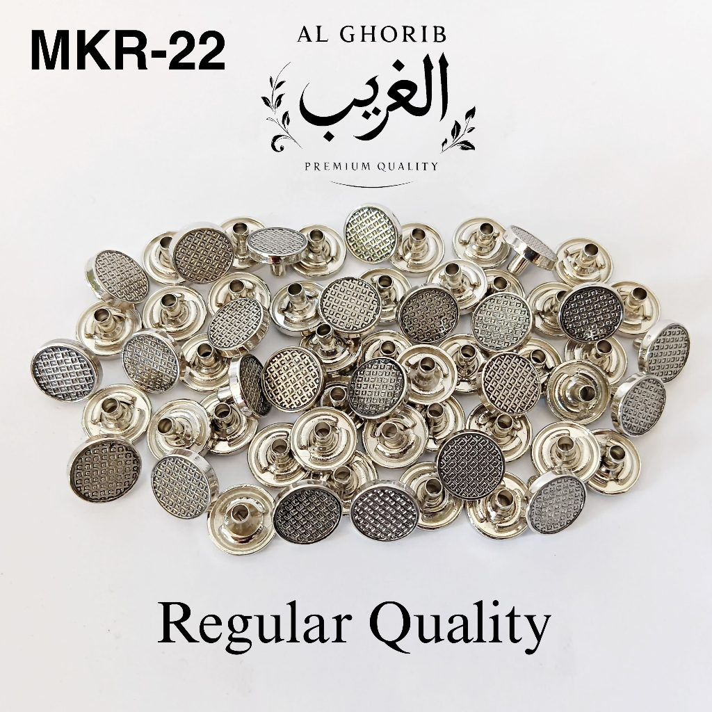 Al Ghorib MKR-22 Kancing Snap Cetek  Premium Quality Anti Karat Zinc Alloy