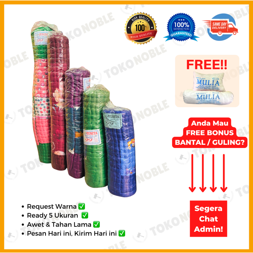 Kasur Matras Lantai Palembang Murah 80x200 Tebal 3cm Jumbo Asli Original Empuk