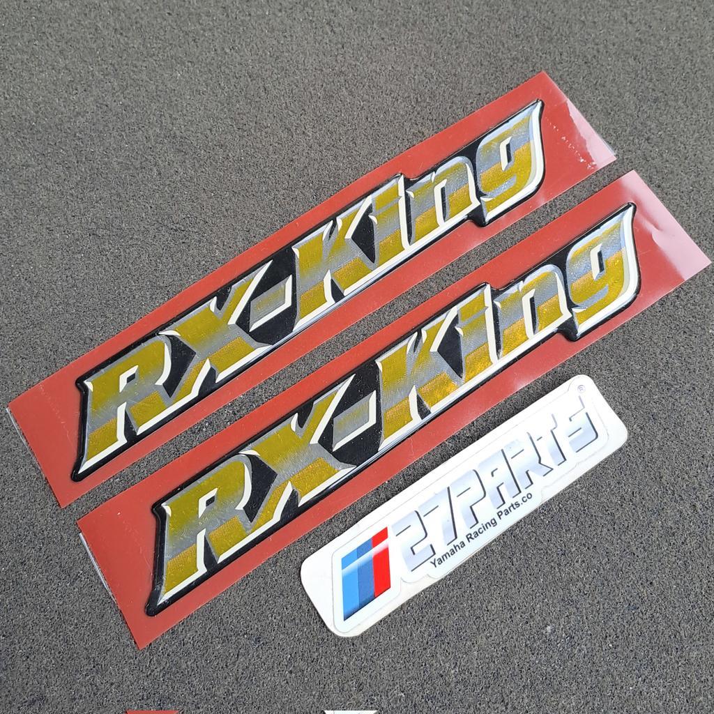 EMBLEM BOX AKI RX KING 2002 KUNING 100% ORIGINAL LOSTPACK YAMAHA RX KING TANPA KEMASAN