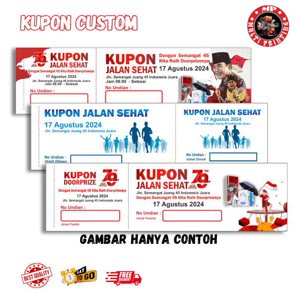 

kupon custom gratis dsain full color multi printing