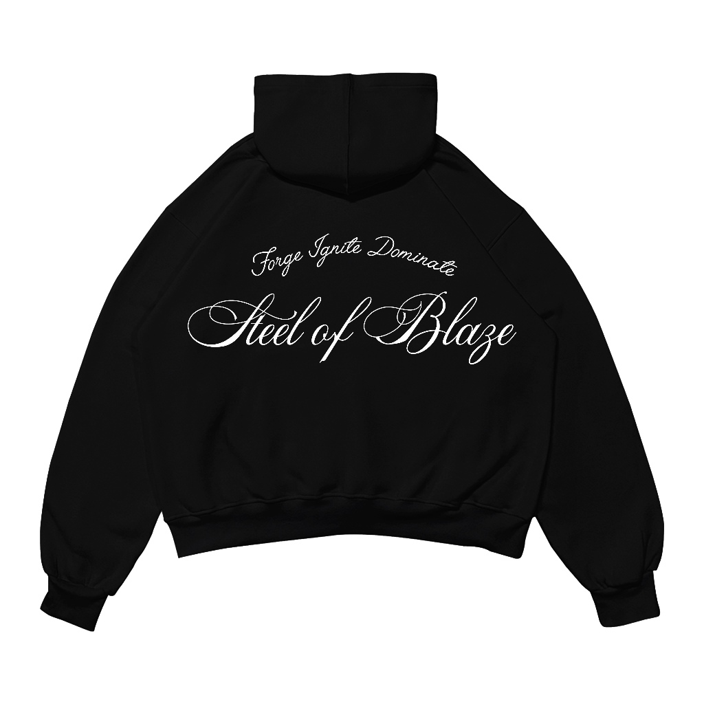 Hoodie Boxy steelblaze - Hoodie Boxy 330GSM UK