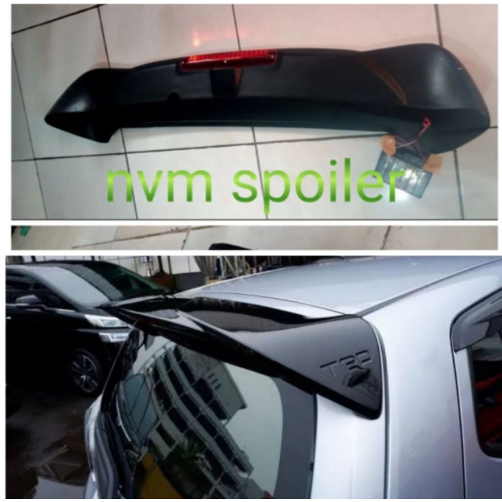 spoiler agya/ayla TRD plus lampu