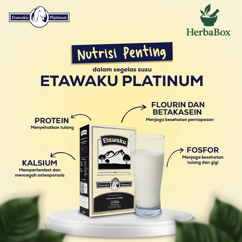 

Etawaku Platinum Susu Kambing Etawa Sesak Nafas dan Nyeri Tulang