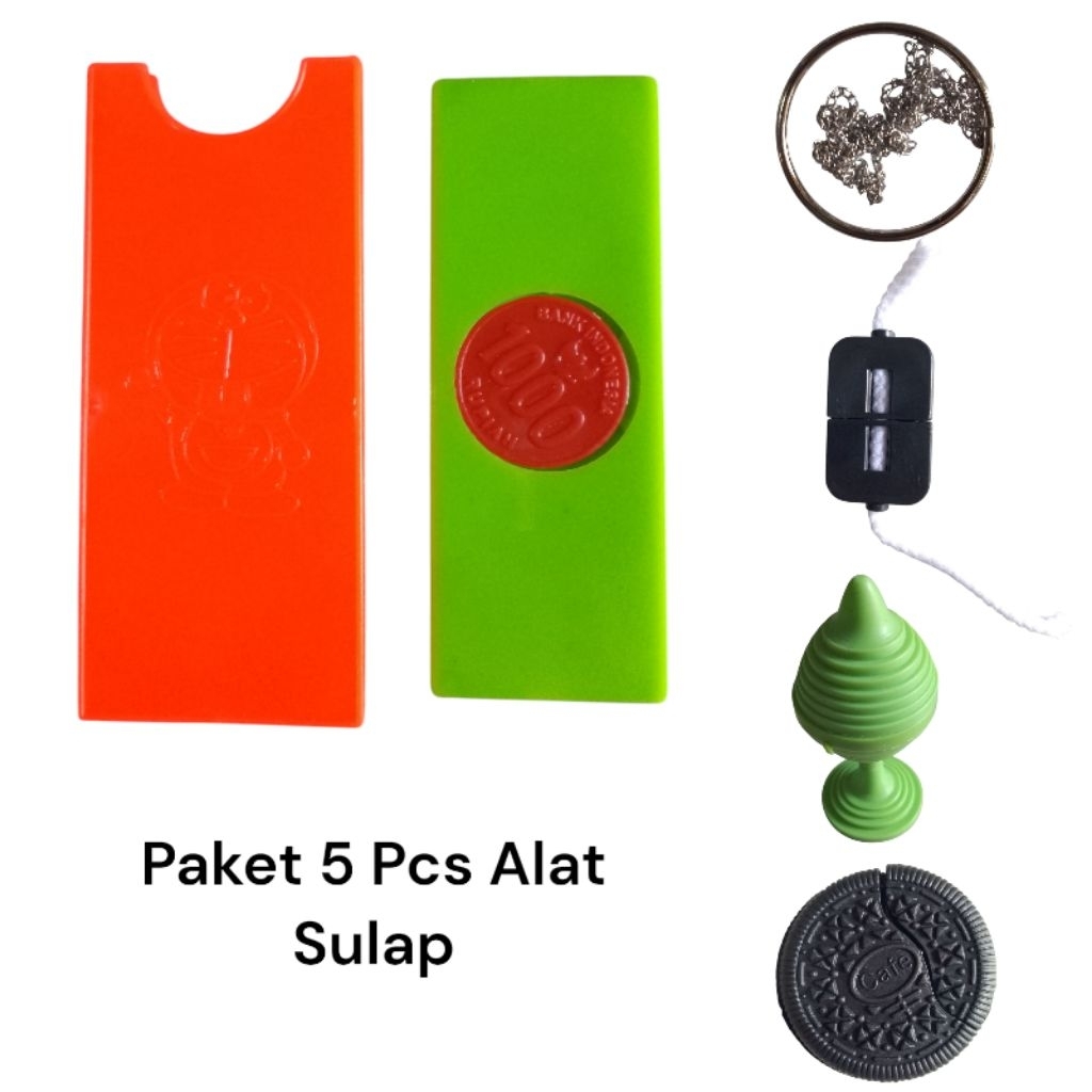PAKET 5PCS ALAT SULAP MAGIC ALAT SULAP KEREN